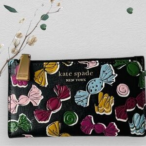 Kate Spade Morgan Assorted Candies Embossed Small Slim Bifold Wallet